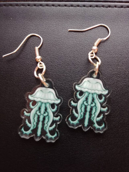 Green Jellyfish Charms
